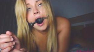 chanelante – kinky cam show – blonde with ball gag – 08_18_2018